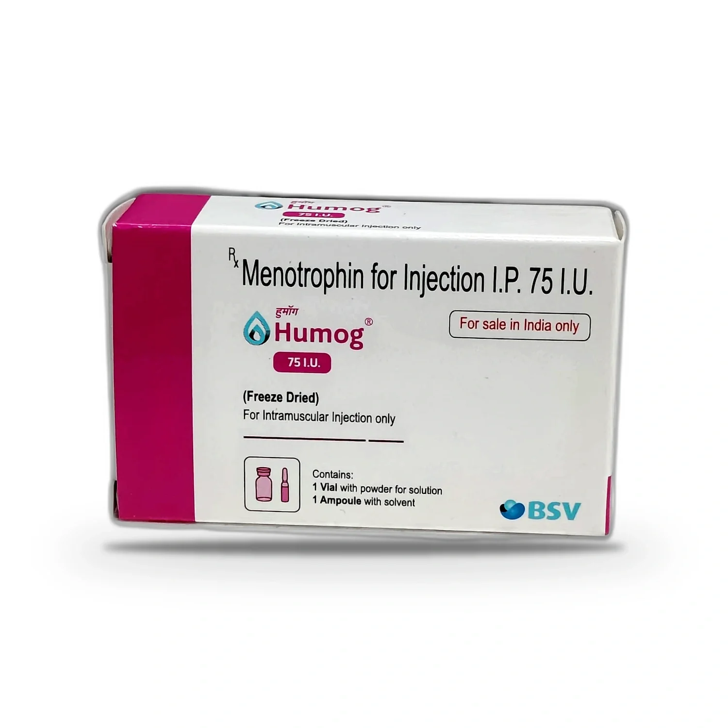 Highly Purified Menotrophin (hMG) 75 Vial Gallery Image 1