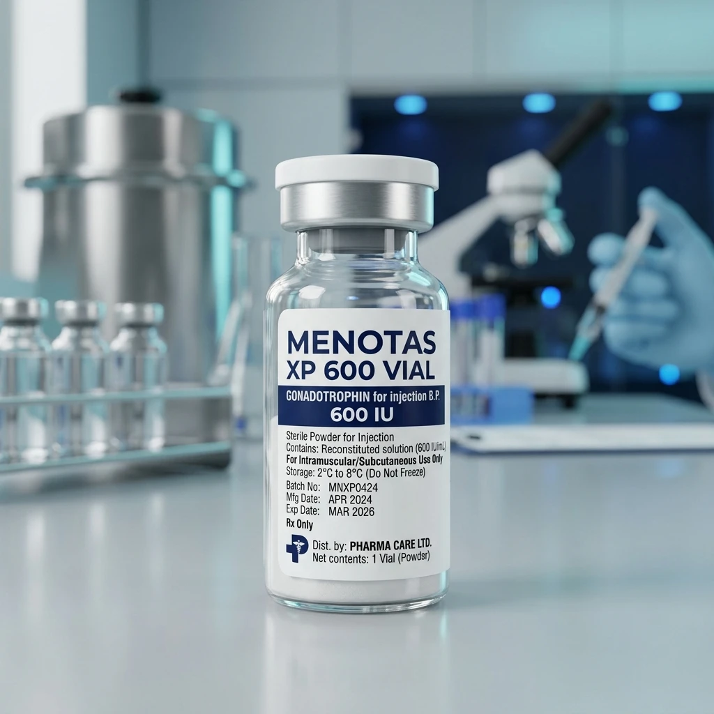 Highly Purified Menotrophin (hMG) Xp 600 Vial Gallery Image 2