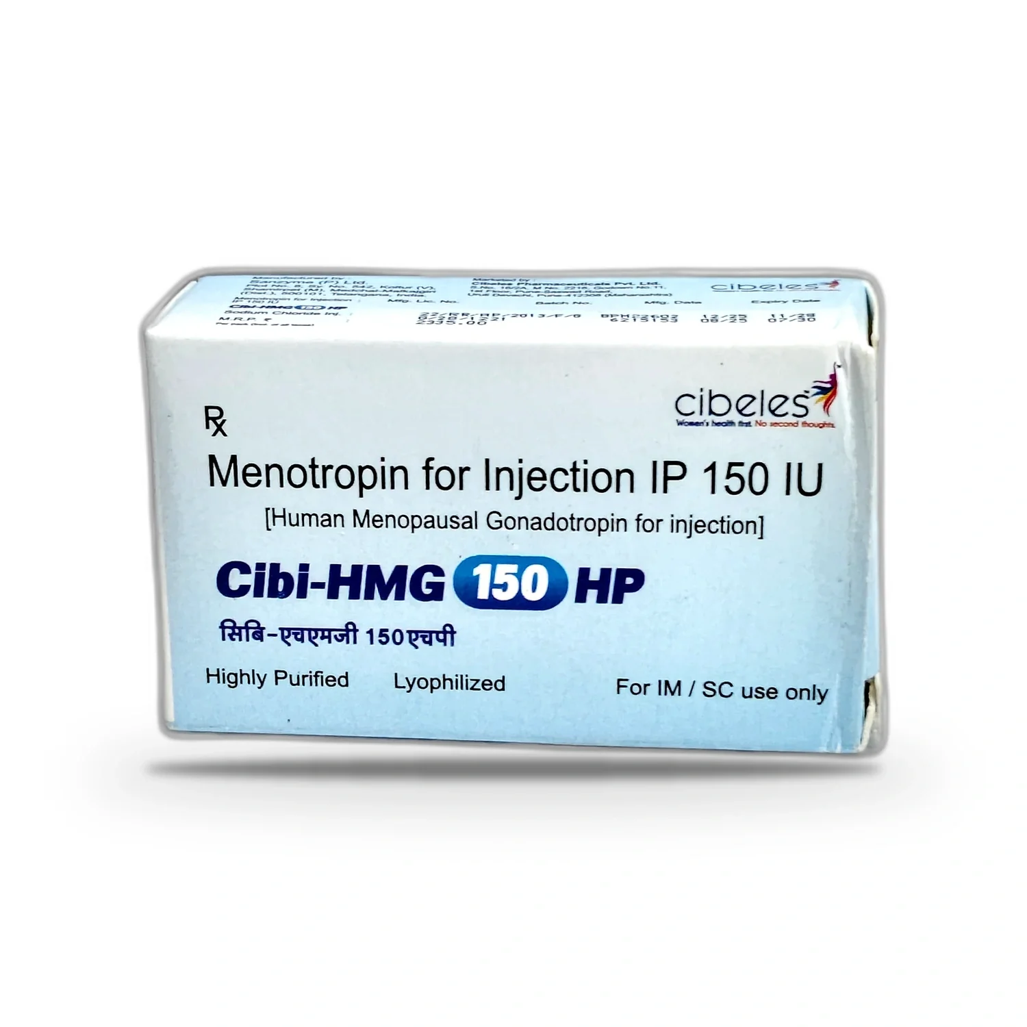 Menotropin HP 150 IU